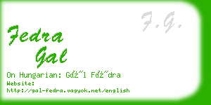 fedra gal business card